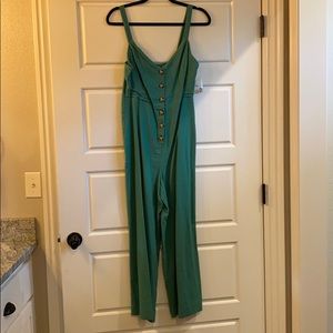 Green jumpsuit